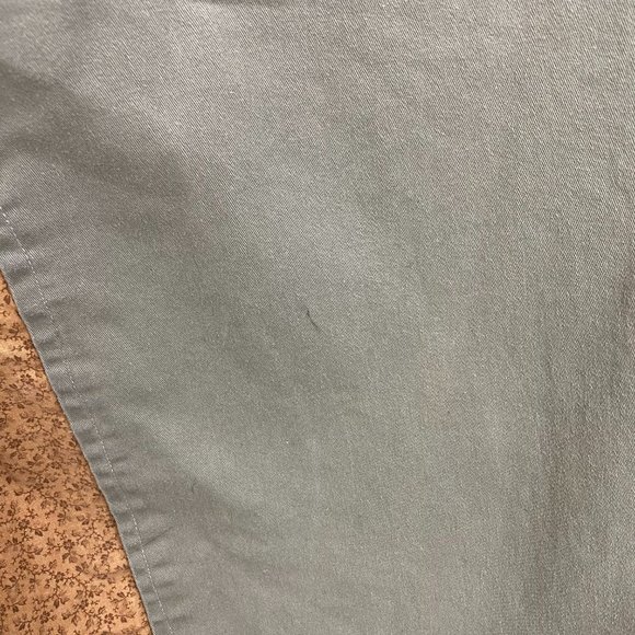 90s Style Fabric Insert Green Khaki Skirt 28P - Picture 3 of 11